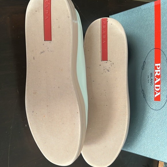 Prada white sneakers línea Rossa - Picture 5 of 11
